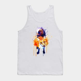 Cute Happy Fox Tank Top